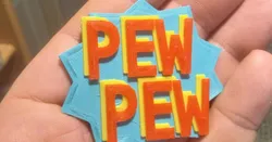 Paintball badge - PEW PEW
