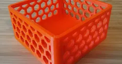 Parametric Box with Hexagon Cutouts