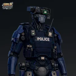 Police Robot "Delta" / Futuristic Cyberpunk Android Model STL