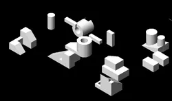 Random 3D objects in AutoCAD 2006