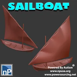 Sailboat Free 3D Print Model in Game Accessories 615076