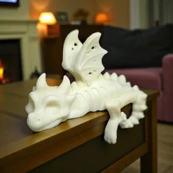 Shelf Sleeping Skeleton Dragon