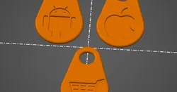 Shopping Cart Coin Keychain
