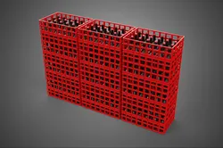 STACK STACKED STACKABLE CRATE BOX CONTAINER SOFTDRINK BOTTLE ROW