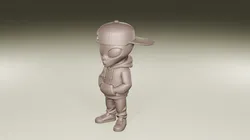 Urban Alien Figurine Streetwear Sci-Fi Character STL File 3D Print Model in Sculpture 613961