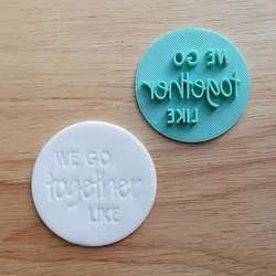 We Got Together Like Cookie Cutter - Milk Cookies Valentine's Day Love Stamp