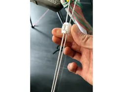 Y front line split for kite control bar