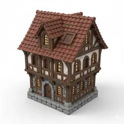 Amberlight Timber Manor Miniature 3D Printable STL