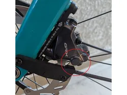 Bleed boss dust cap for Shimano brake caliper