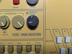 Concentric potentiometer caps for Omnichord