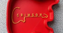 Crimson Guitar Coin/Plectrum Tray