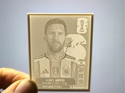 Cromo en 3D de Messi (Album Panini 2026) - Modelo de impresión 3D gratuito