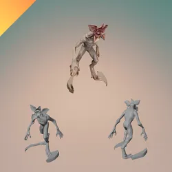 Demogorgon Horror Creature Figure for 3D Printing – STL and GLB Model