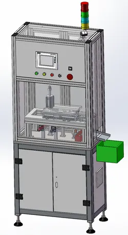 Electronic cigarette thread detection machine SolidWorks editable