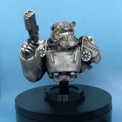 Fallout T-60 Power Armor Bust | Brotherhood of Steel Statue | Wasteland Collectible STL