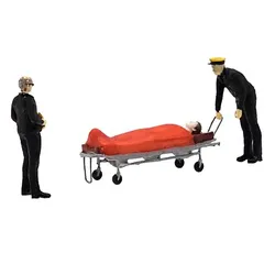 FG30 - 1970s Ambulance Crew and Patient (O scale) 1:43
