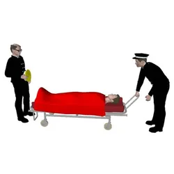 FG30 - 1970s Ambulance Crew and Patient (OO scale) 1:76