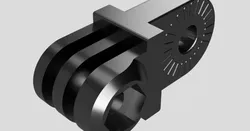 GoPro adapter for Articulating Camera Mount for Prusa MK3 and MK2