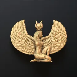 Isis Egyptian Goddess Pendant v8 3D print model