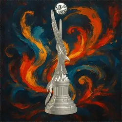 Majestic Rising Phoenix Stone Monument – SoliDRawinGs SG2806