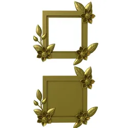Photo frame stl/Mirror Frame stl file/Carved Frame printre/Round frame stl/cnc frame / frame with flowers and a picture of a frame / rose pattern frame