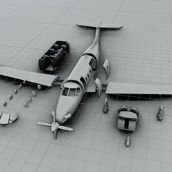 Pilatus PC-12 NG X Private jet Aircraft MODEL
