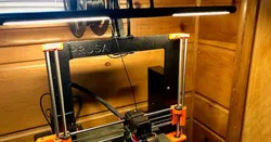 Prusa MK3 MK3s mount for BRYNET LED lamp! awesome printer lighting.