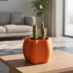 Purple pumpkin pot