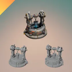 Sci-Fi Mechanical Water Well – Futuristic Industrial Decor or Game Asset