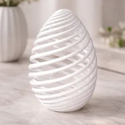 Spiral Geometry Egg – Decorative 3D Print Model