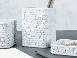 Stone Wall Desk Set