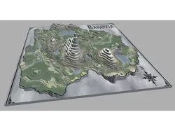 Topographical Map Of Barovia - Berkle
