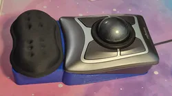 Wedge pad for Kensington Expert trackball mouse