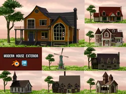 American House Collection Exterior - 08 Pack