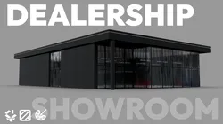 Dealership-Showroom - Low poly