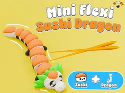 Dragón Sushi - Mini Juguete Inquieto Articulado Flexible - Modelo de impresión 3D gratuito
