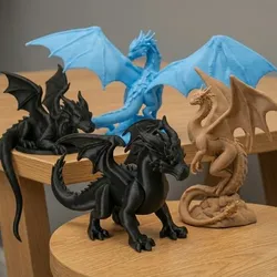 Fourth Wing Dragon STL Bundle - Tairn, Sgaeyl, Andarna (4 Models)