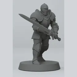 ICONIC HAZARDS – Animated Armor (32mm) DnD + Resin Pre-Supported STL