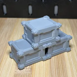 Industrial Sci-Fi Stacked Crate Scatter Terrain
