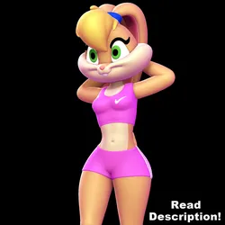 Lola Bunny Urban Sport 3D Print Model in Animals 616613