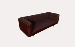 Lowpoly leather Sofa