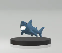 Mega Chomp Shark Action Creature Toy 3D Printable Model 3D Print Model in Toys 616083