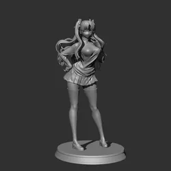 Rin Tohsaka 3D Print Model in Woman 616142
