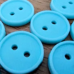 Set of 9 round buttons for clothing - 3D model/ Juego de 9 botones redondos para prendas de vestir - Modelo 3D