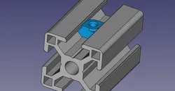 T-nut for Prusa Mini extrusions (groove 8, type B, M4 thread)
