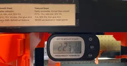 Thermometer Mount for Printer Enclosures