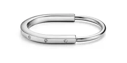 Tiffany Lock Bangle Diamond Accents