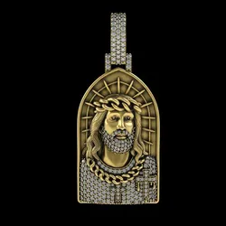 00056 Jesus Diamond Pendant