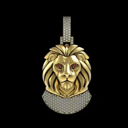 00059 Lion Diamond Pendant