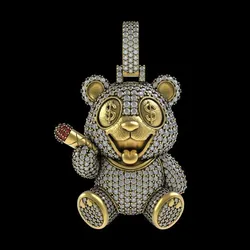 00060 Panda with cigarette Pendant